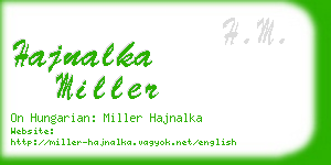 hajnalka miller business card